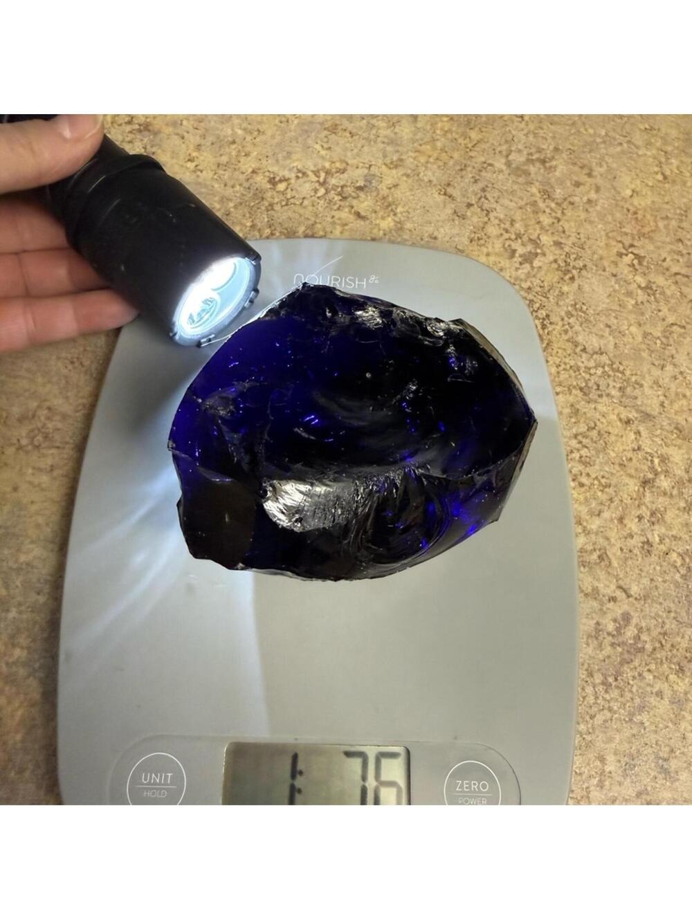 XL Monatomic Andara crystal Dark Purple